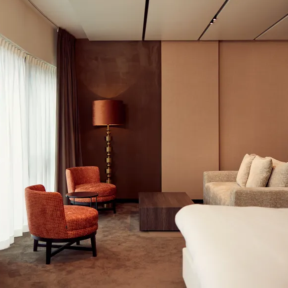 Les meilleurs hôtels à Gand ou Gent en Belgique : Coin salon au Van Der Valk Gent