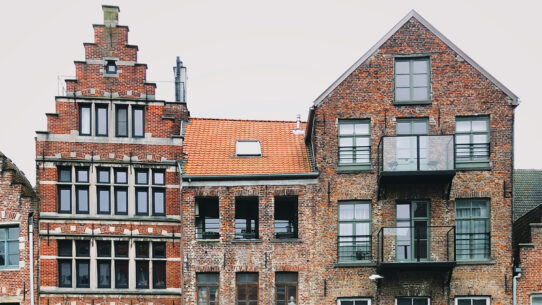 Les meilleurs hôtels à Gand ou Gent en Belgique : Façades en brique dans la Flandre