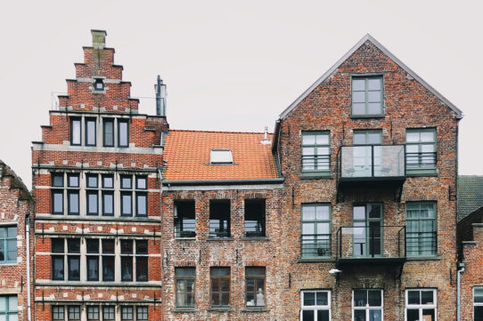 Les meilleurs hôtels à Gand ou Gent en Belgique : Façades en brique dans la Flandre